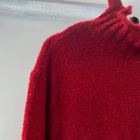J.H. Collectibles Women's Pullover Sweater Mock Neck Long Sleeve Red Size 1X - Picture 4 of 9